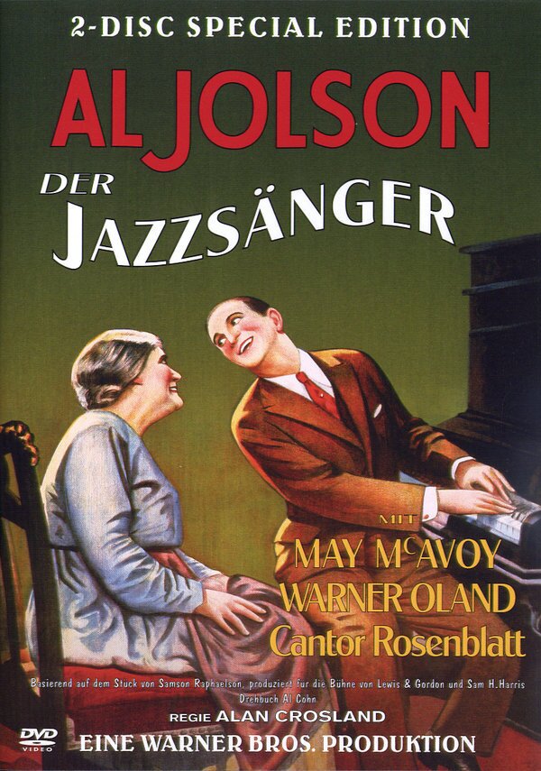 Der Jazzsänger (1927) Special Edition, 2 DVDs