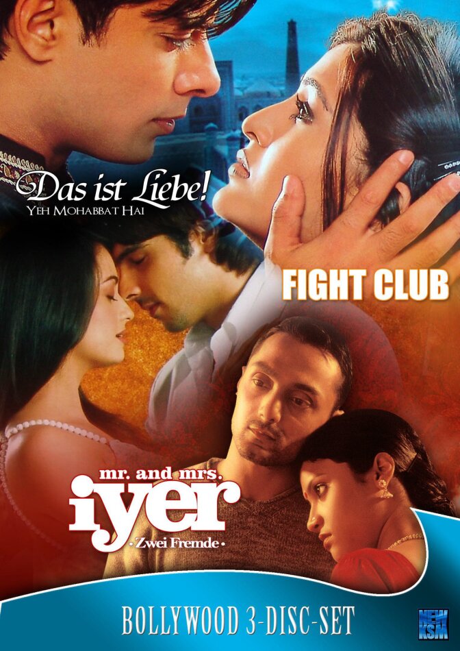 Bollywood Box - Fight Club / Das ist Liebe / Mr. & Mrs. Iyer 3 DVDs