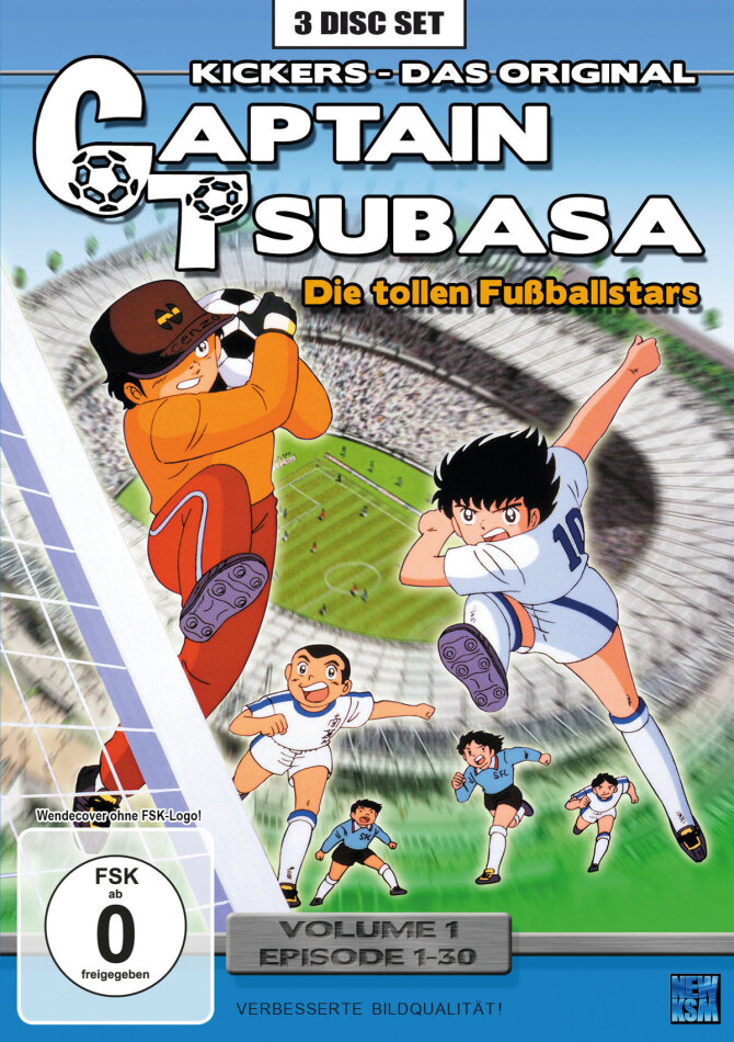 Captain Tsubasa - Vol. 1 / Episoden 1-30 3 DVDs