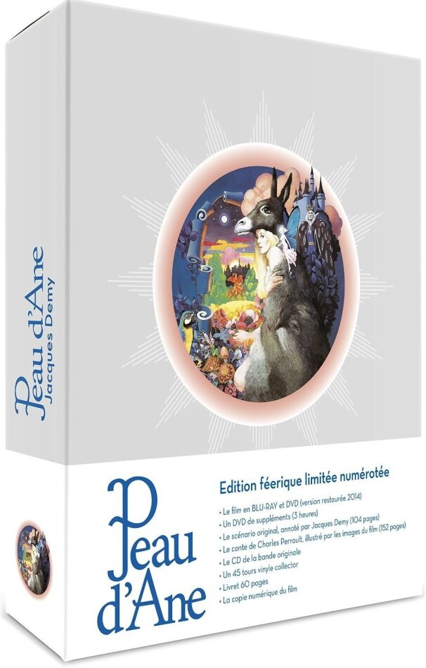 Peau d'âne (1970) Édition Féerique, 2 DVDs + Blu-ray + Buch + CD + LP