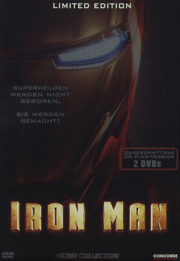 Iron Man (2008) - (Ungeschnittene US-Kinoversion) (2008) Limited Edition, Steelbook, 2 DVDs