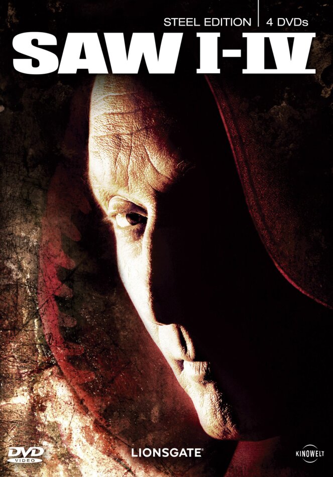 Saw 1-4 Steelbook, 4 DVDs