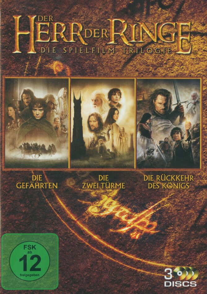 Der Herr der Ringe - Spielfilm-Trilogie 3 DVDs