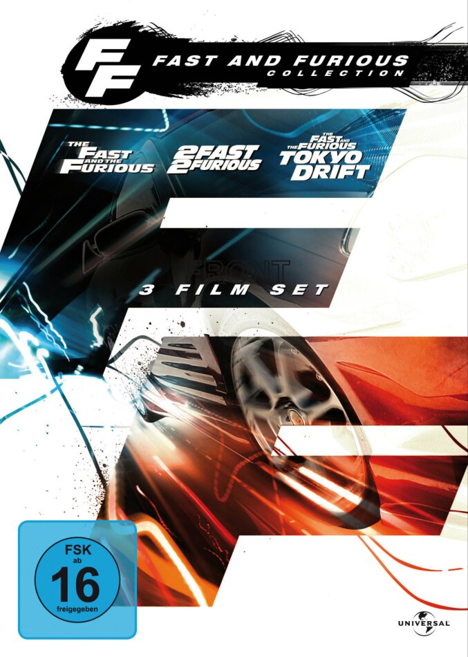 The Fast and the Furious 1-3 - 3 Movie Set 3 DVDs