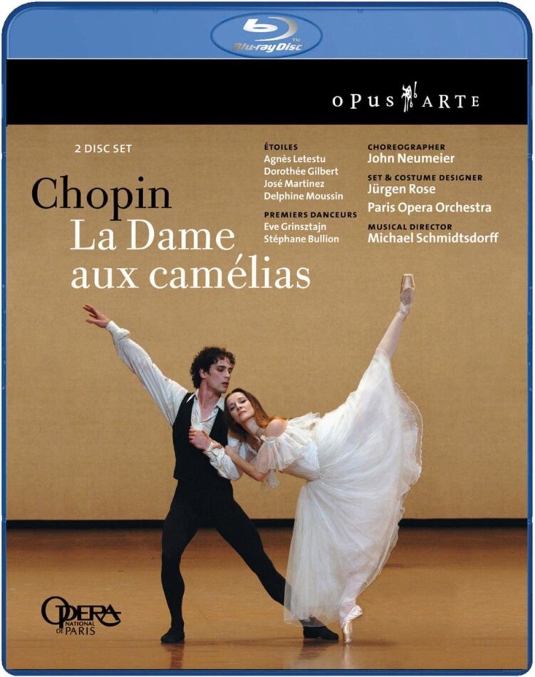 Opera Orchestra & Ballet National De Paris, Michael Schmidtsdorff & John Neumeier - Chopin - La Dame aux camélias Opus Arte, 2 Blu-rays