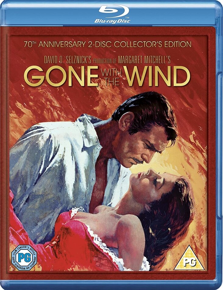 Gone with the Wind (1939) 70th Anniversary Collector's Edition, Restaurierte Fassung, 2 Blu-rays