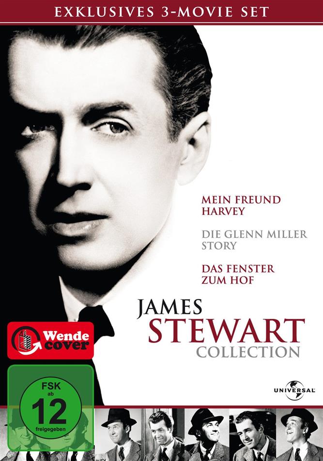 James Stewart Collection - Mein Freund Harvey / Die Glenn Miller Story / Das Fenster zum Hof 3 DVDs