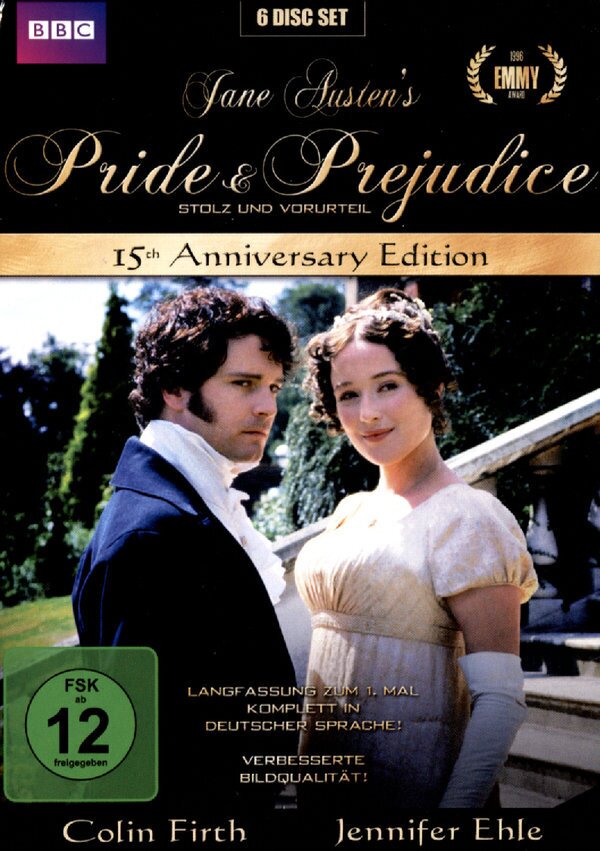 Pride and Prejudice (1995) BBC, 15th Anniversary Edition, 6 DVDs