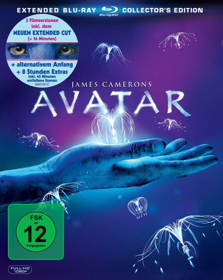Avatar - Aufbruch nach Pandora (2009) Extended Collector's Edition, 3 Blu-rays