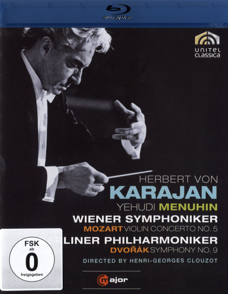 Berliner Philharmoniker, Wiener Symphoniker & Herbert von Karajan - Dvorák - Symphony No. 9 / Mozart - Violin Concerto No. 5 Unitel Classica, C Major