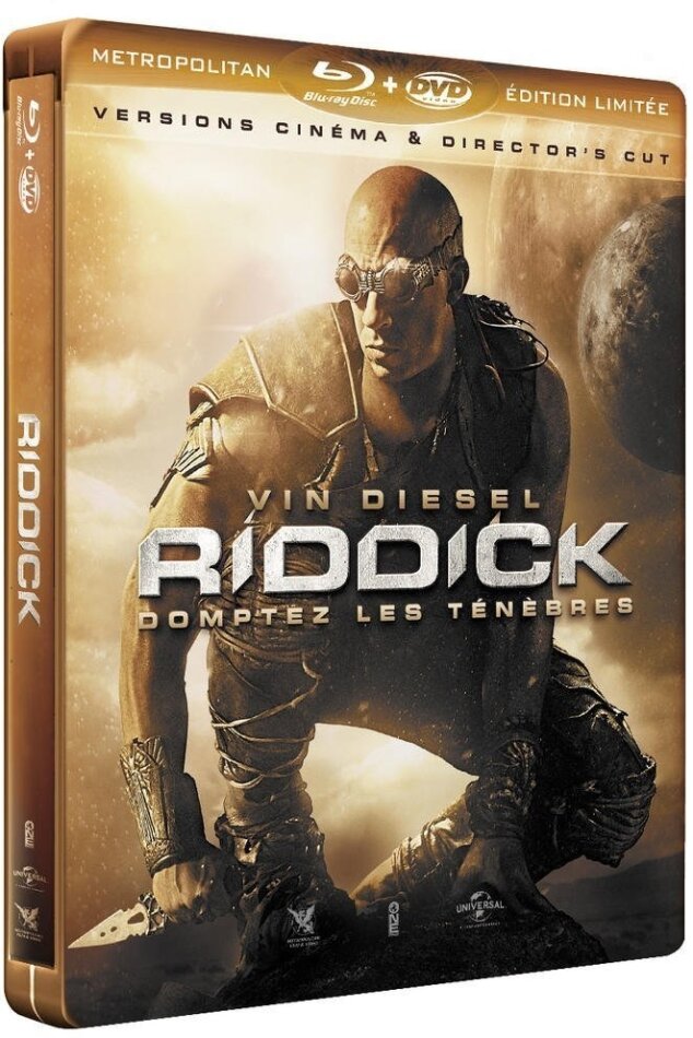 Riddick (2013) Steelbook, Blu-ray + DVD