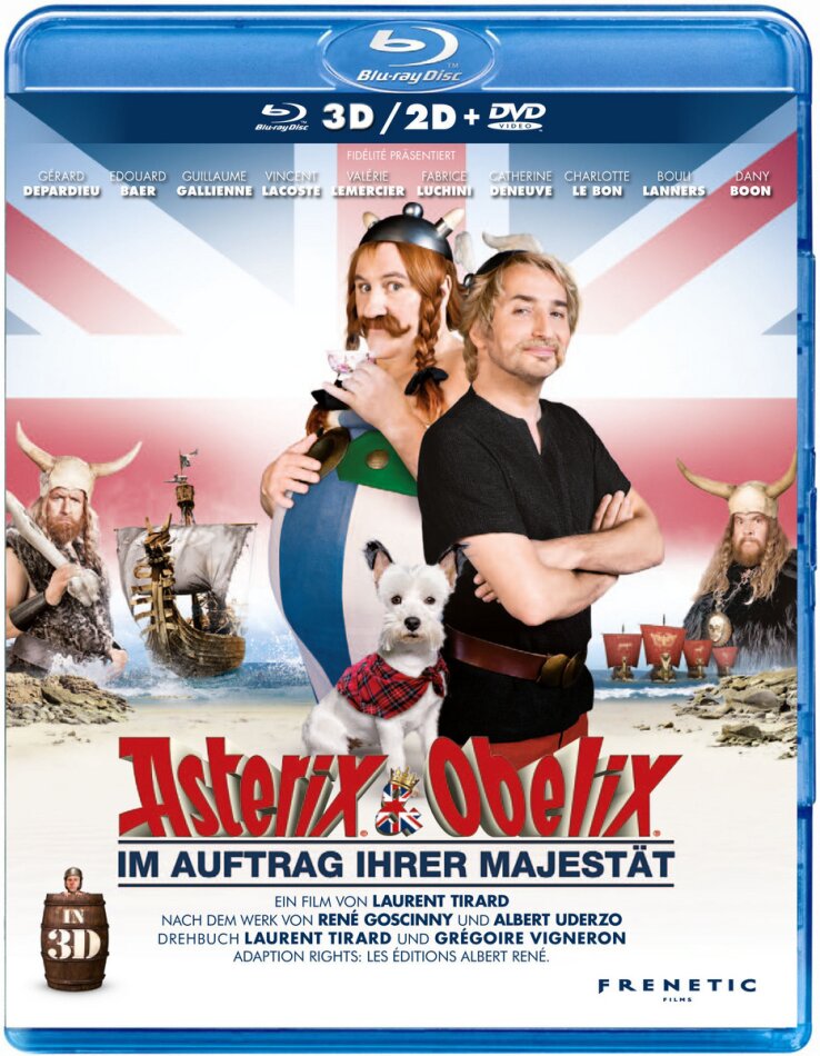 Asterix & Obelix - Im Auftrag ihrer Majestät (2012) Blu-ray 3D (+2D) + DVD