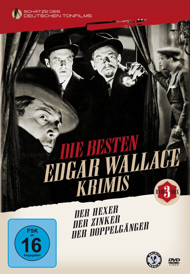 Die besten Edgar Wallace Krimis Schätze des deutschen Tonfilms, s/w, 3 DVDs