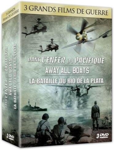 Dans l'enfer du Pacifique/Away all boats/La Bataille du Rio de la Plata - Coffret Guerre Vol. 2 3 DVD