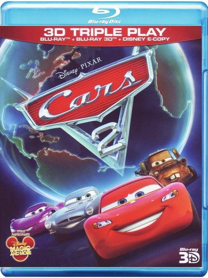 Cars 2 (2011) Blu-ray 3D + Blu-ray