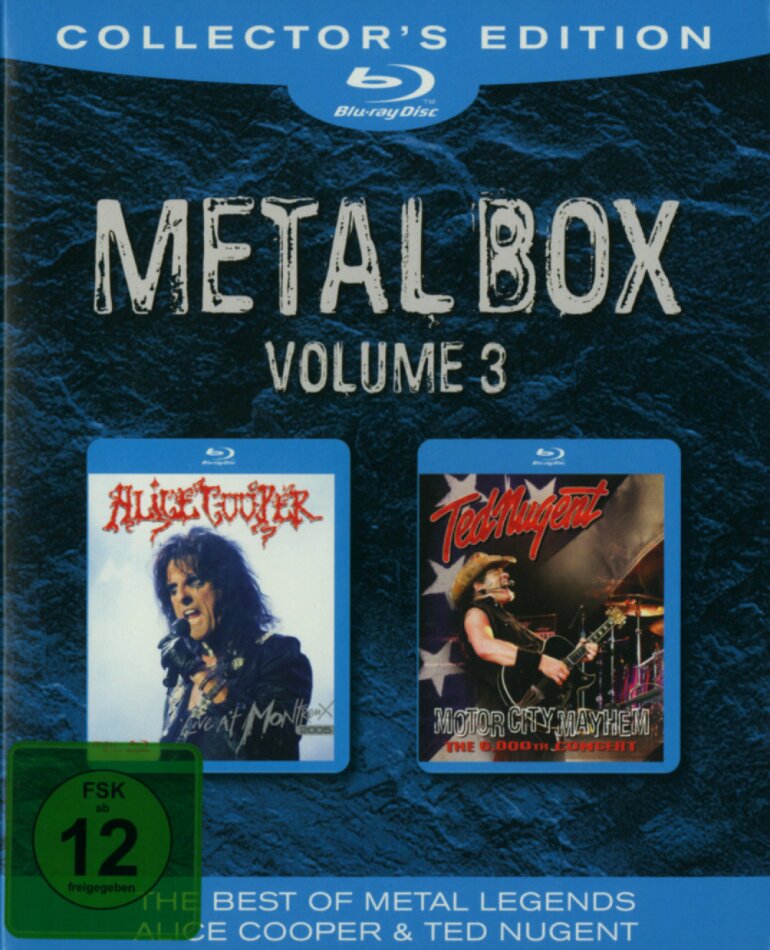 Alice Cooper & Ted Nugent - Metal Box - Vol. 3 Collector's Edition, 2 Blu-rays