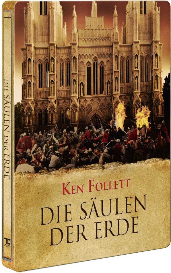 Die Säulen der Erde Limited Edition, Steelbook, 3 Blu-rays