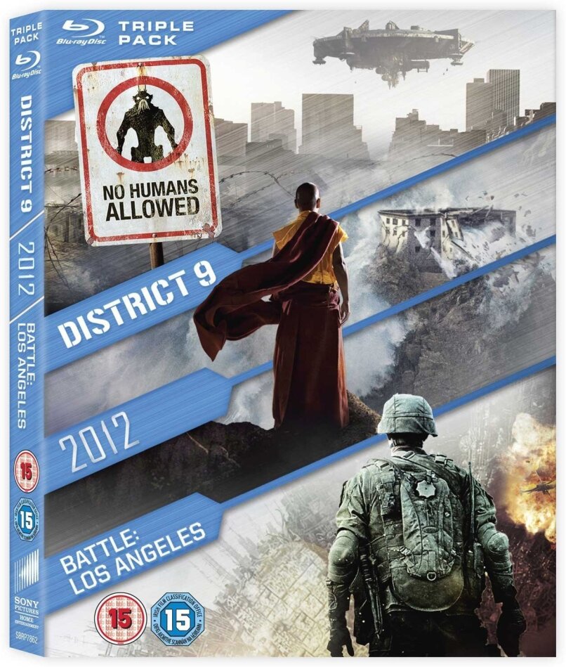 District 9 / 2012 / Battle: Los Angeles - Triple Pack 3 Blu-rays