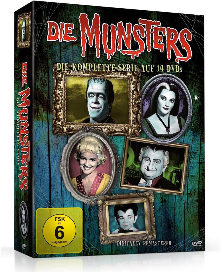 Die Munsters - Die komplette Serie Neuauflage, 14 DVDs