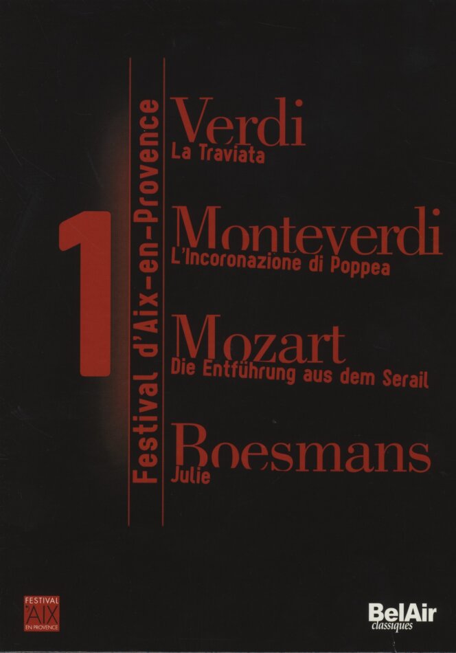 Various Artists - Festival d'Aix-en-Provence Vol. 1 Bel Air Classique, 4 DVDs