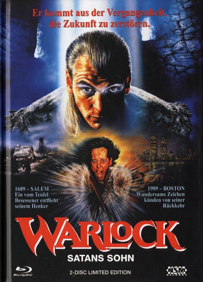 Warlock - Satans Sohn (1989) Limited Edition, Mediabook, Uncut, Blu-ray + DVD