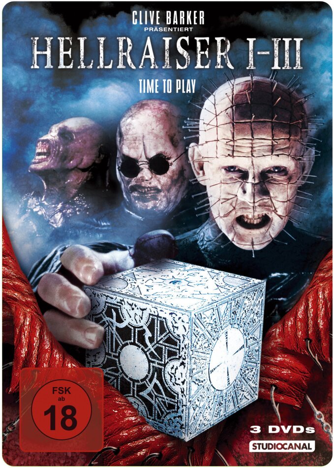Hellraiser 1-3 Steelbook, 3 DVDs