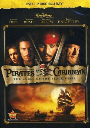 Pirates of the Caribbean - The Curse of the Black Pearl (2003) 2 Blu-rays + DVD