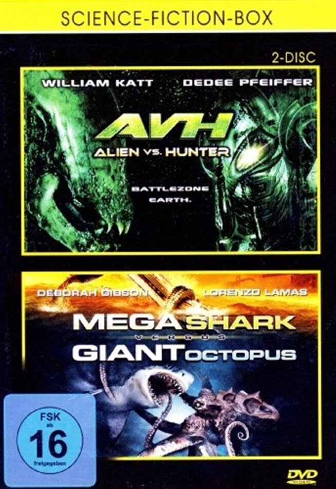 AVH Alien vs. Hunter / Mega Shark vs. Giant Octopus 2 DVDs
