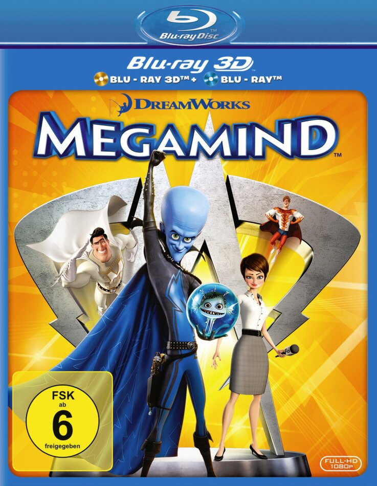 Megamind (2010) Blu-ray 3D + Blu-ray