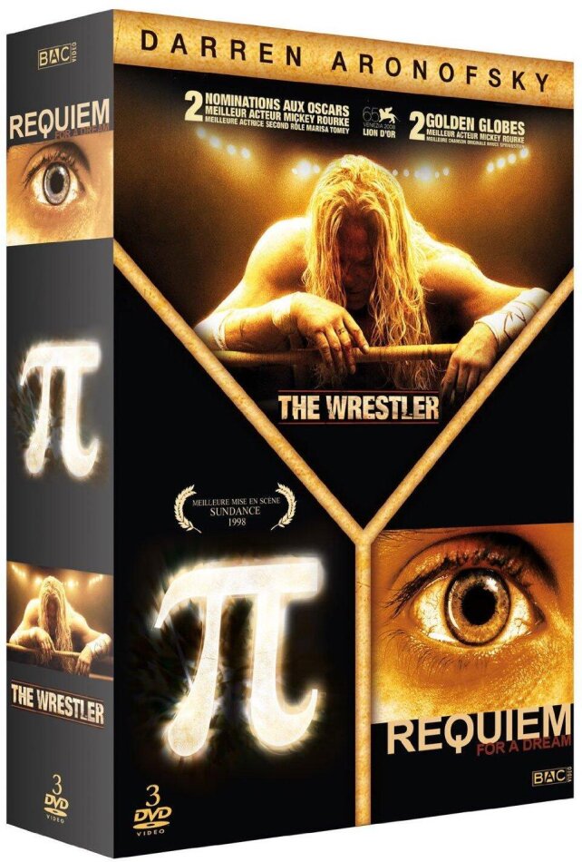 Darren Aronofsky - Requiem for a dream / Pi / The Wrestler 3 DVDs