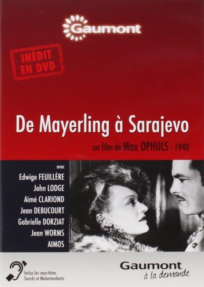 De Mayerling à Sarajevo (1940) Collection Gaumont à la demande, s/w