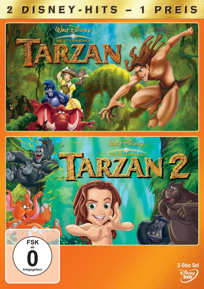 Tarzan 1 & 2 2 DVDs