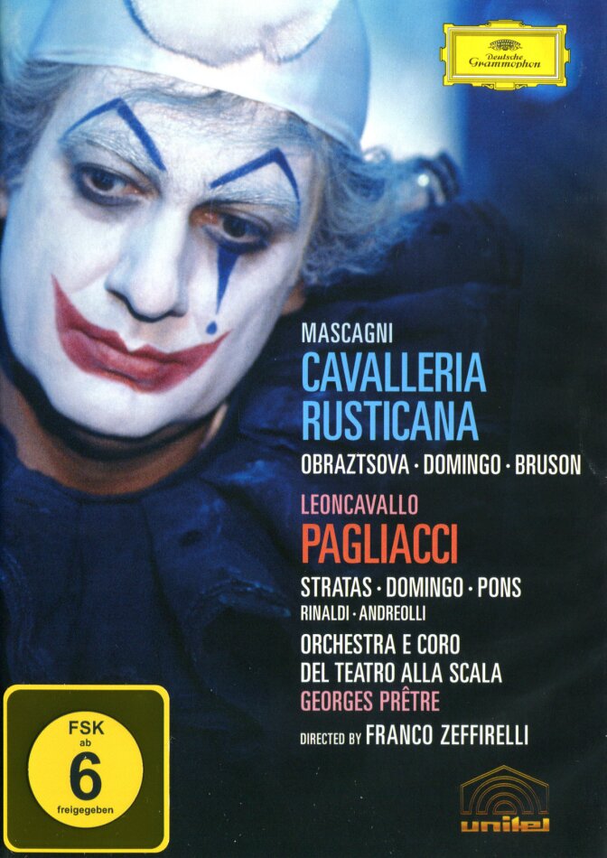 Orchestra of the Teatro alla Scala, Georges Prêtre & Plácido Domingo - Leoncavallo - I Pagliacci / Mascagni - Cavalleria Rusticana Deutsche Grammophon, Unitel Classica