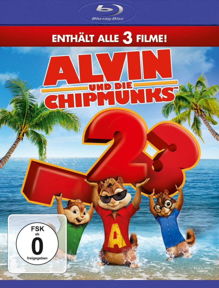 Alvin und die Chipmunks 1-3 3 Blu-rays