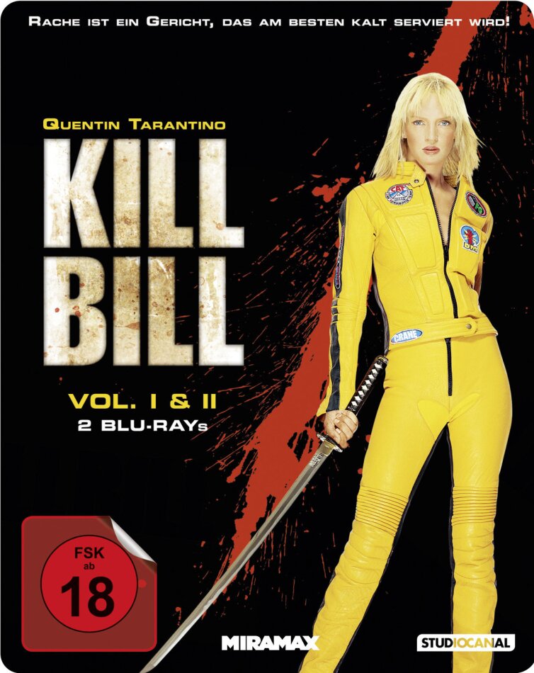 Kill Bill - Vol. 1 & 2 Limited Edition, Steelbook, 2 Blu-rays