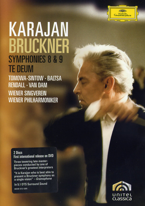 Wiener Philharmoniker, Herbert von Karajan & Anna Tomowa-Sintow - Bruckner - Symphonies Nos. 8 & 9 / Te Deum Deutsche Grammophon, 2 DVDs