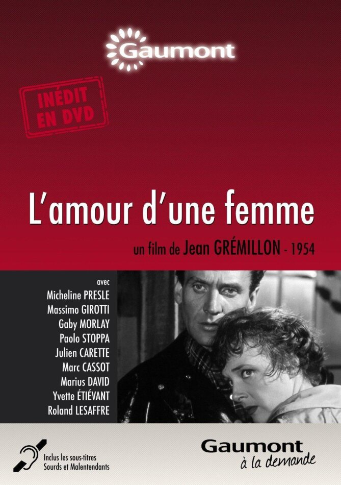 L'amour d'une femme (1953) Collection Gaumont à la demande, s/w