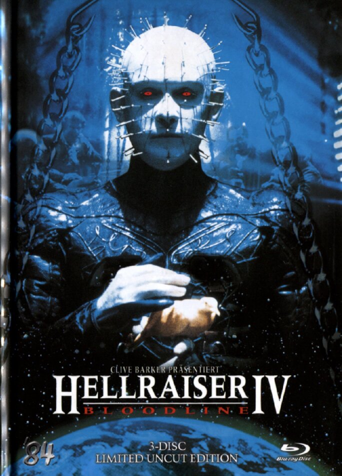 Hellraiser 4 - Bloodline (1996) Limited Edition, Mediabook, Uncut, Blu-ray + 2 DVDs