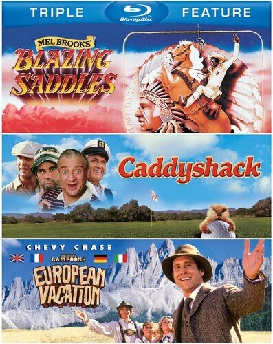 Blazing Saddles / Caddyshack / National Lampoon's European Vacation 3 Blu-rays