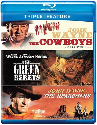 The Cowboys / The Green Berets / The Searchers 3 Blu-rays