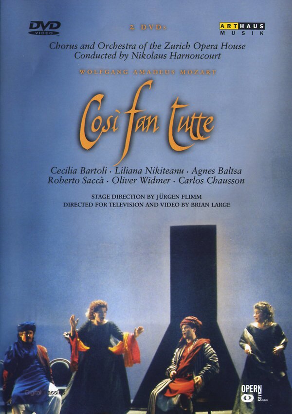 Opernhaus Zürich, Nikolaus Harnoncourt & Cecilia Bartoli - Mozart - Così fan tutte Arthaus Musik, 2 DVDs