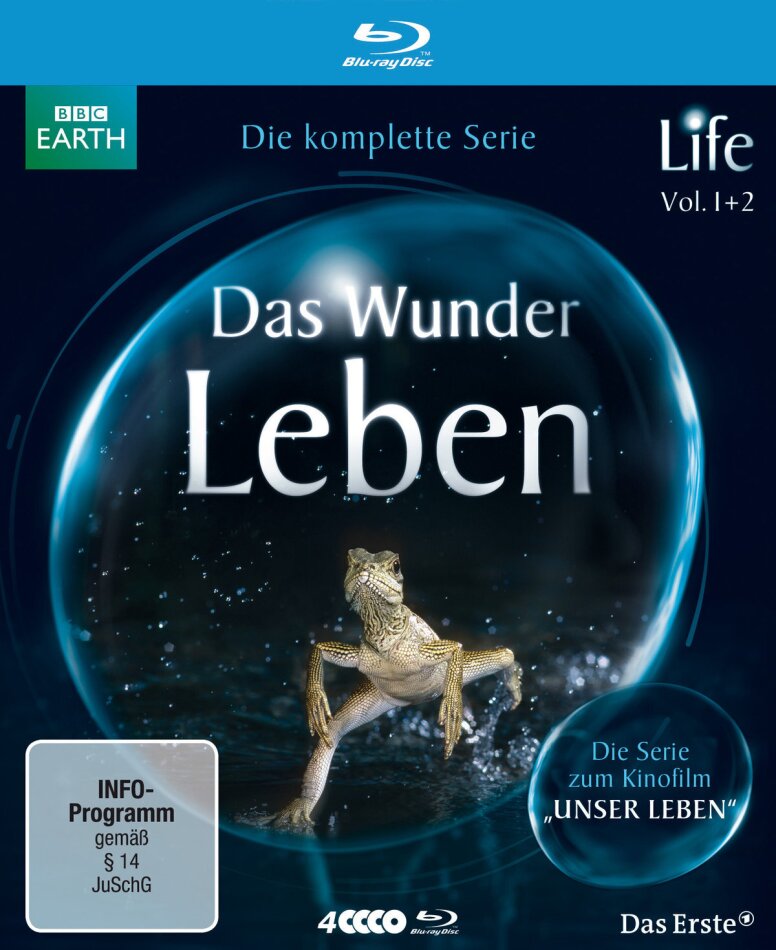 Das Wunder Leben - Die komplette Serie - Vol. 1 + 2 BBC Earth, 4 Blu-rays