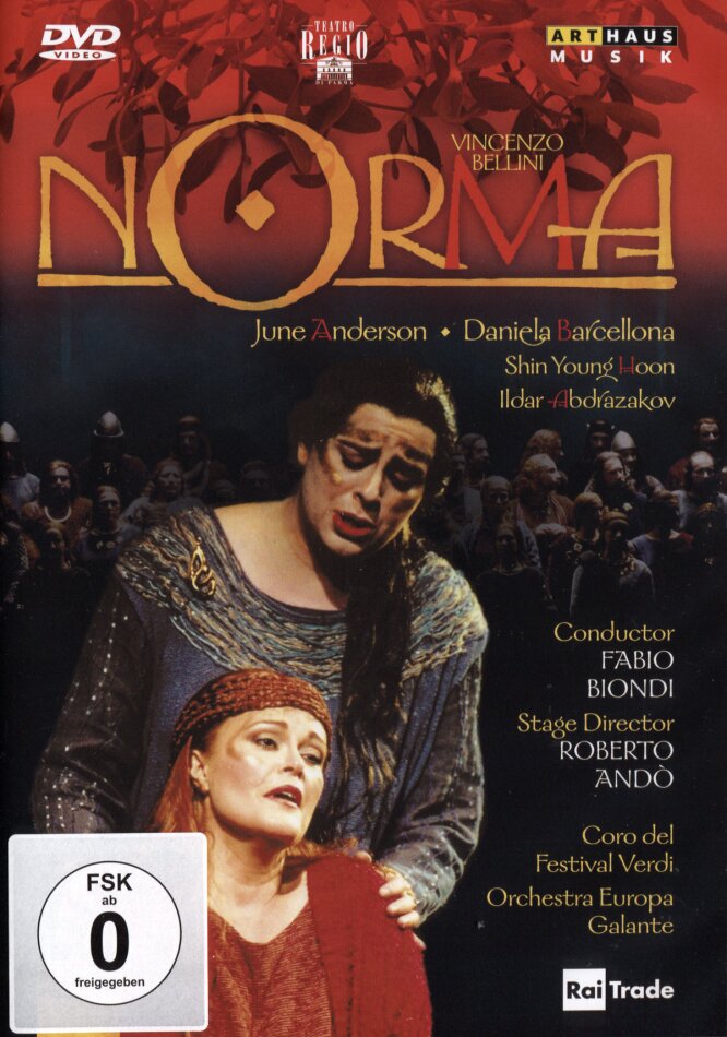 Orchestra Europa Galante, Fabio Biondi & June Anderson - Bellini - Norma Arthaus Musik, 2 DVDs