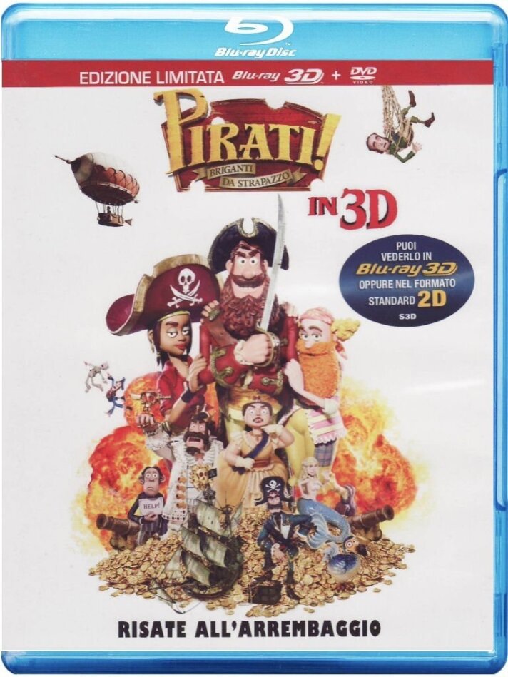 Pirati! - Briganti da strapazzo (2012) Blu-ray 3D (+2D) + DVD
