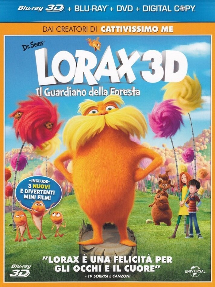Lorax - Il guardiano della foresta (2012) Blu-ray 3D (+2D) + DVD