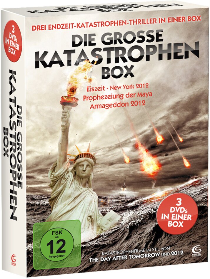 Die grosse Katastrophen Box - Eiszeit - New York 2012 / Prophezeiung der Maya / Armageddon 2012 3 DVDs
