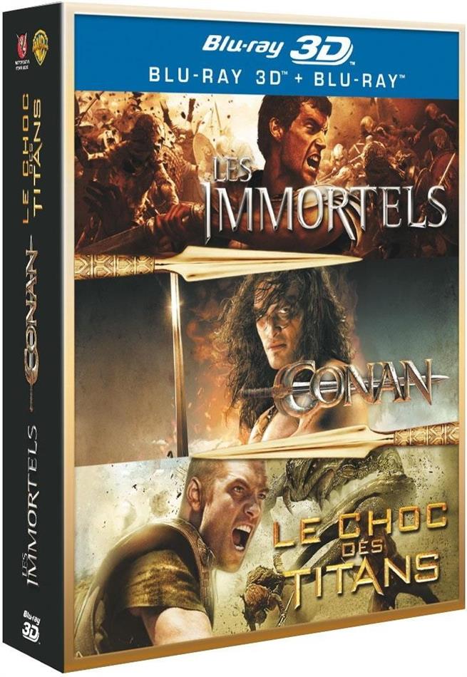 Conan 3D / Les immortels 3D / Le choc des Titans 3 Blu-ray 3D (+2D)