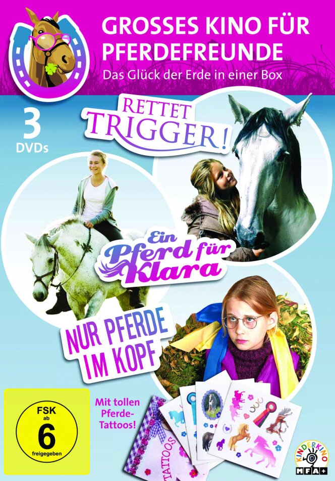 Grosses Kino für Pferdefreunde - Rettet Trigger!/Ein Pferd für Klara/Nur Pferde im Kopf 3 DVDs