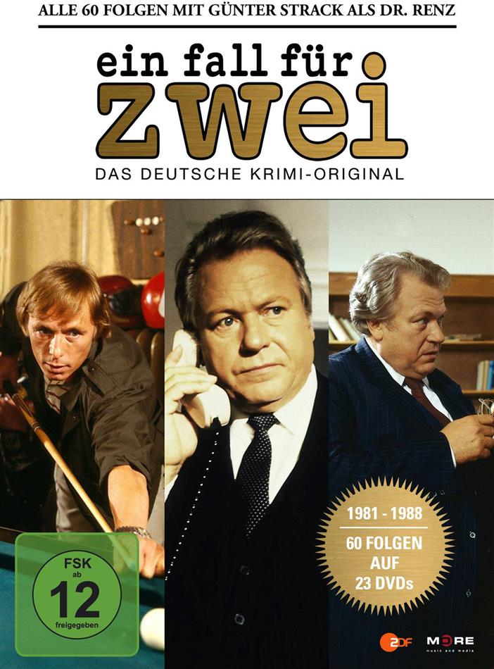 Ein Fall für Zwei - Alle 60 Folgen mit Günter Strack als Dr. Renz 23 DVDs