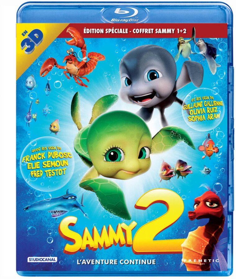 Sammy 2 - Coffret Sammy 1 + 2 Édition Speciale, Blu-ray 3D + Blu-ray